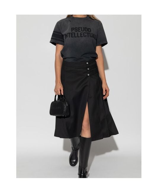 M I S B H V Black Pseudo Intellectual T-Shirt