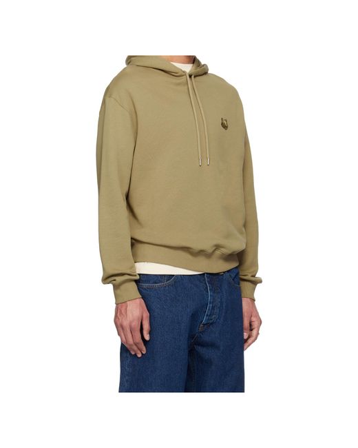 Maison Kitsuné Blue Bold Fox Head Hoodie for men