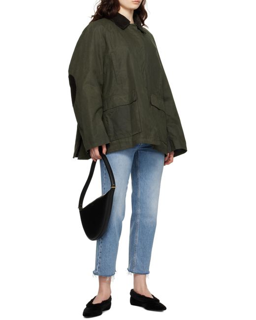 Totême  Green Totême Collared Pocket Detailed Jacket