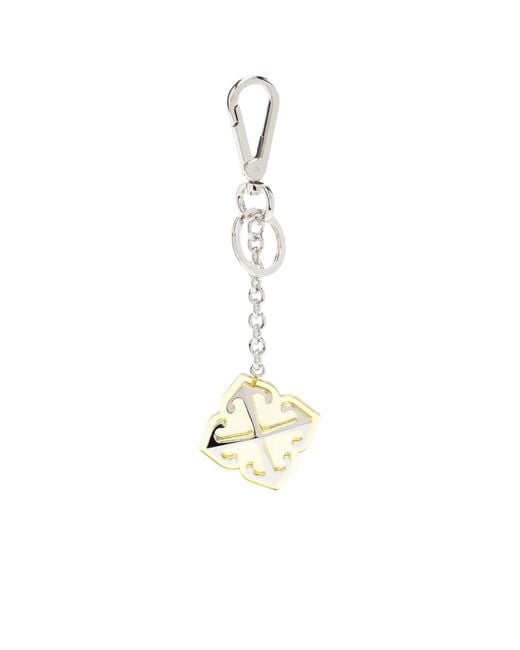 Off-White c/o Virgil Abloh Metallic Jitney-Charm Key Ring