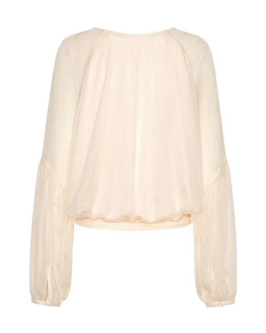 ROTATE BIRGER CHRISTENSEN Natural Boat-Neck Sweater