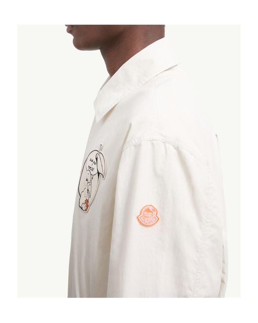 Moncler White Long Sleeve Casual Jacket for men