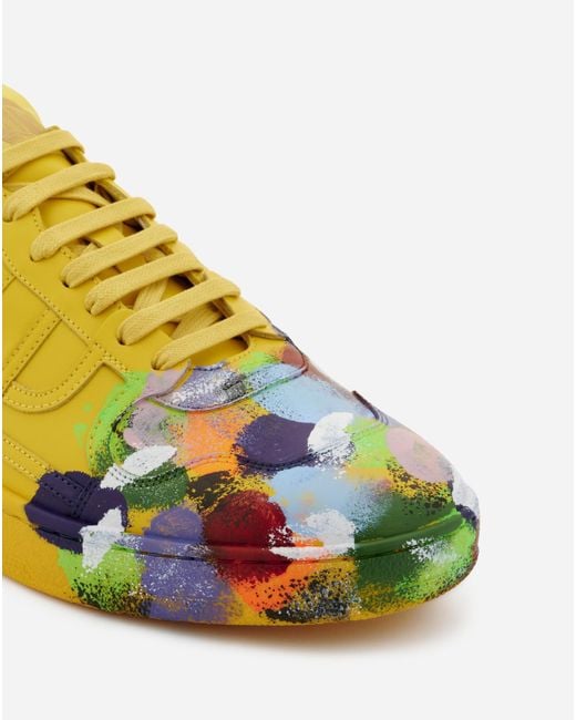 Lanvin Yellow X Gallery Department Lace-Up Sneakers for men