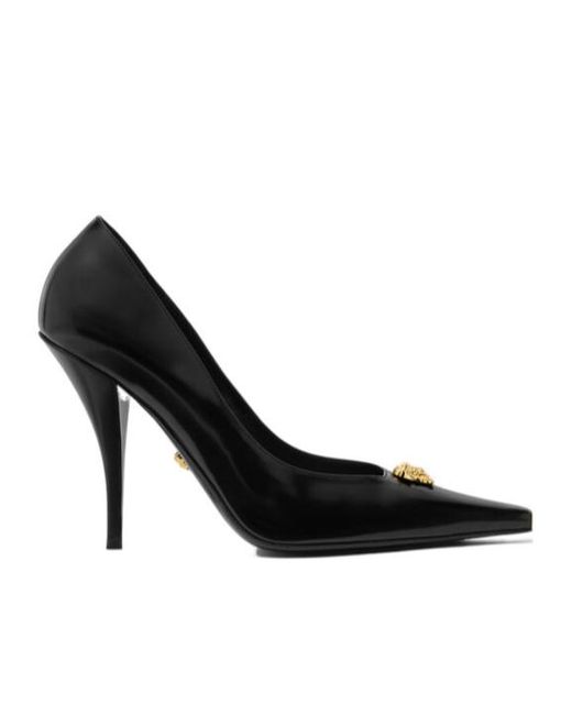 Versace Black T 105 Medusa Detail Pumps