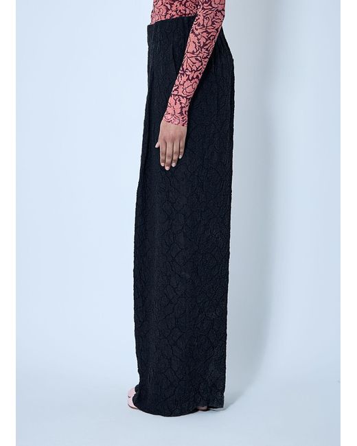 Dries Van Noten Black Pila Mid Rise Pants