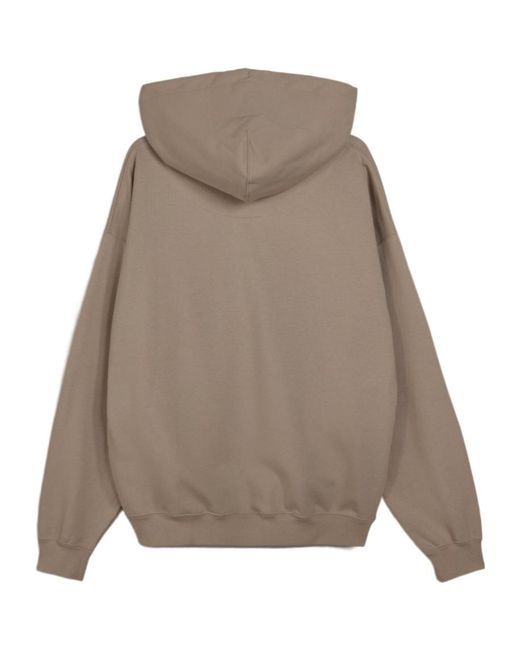 Y-3 Natural Zip-Up Drawstring Hoodie for men