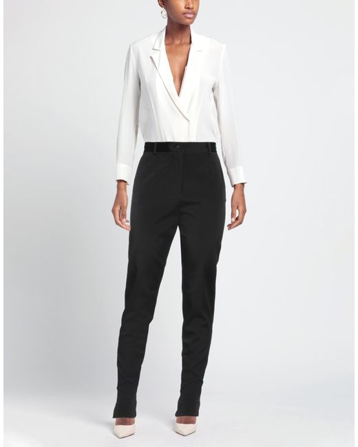 Dolce & Gabbana Black Casual Trouser