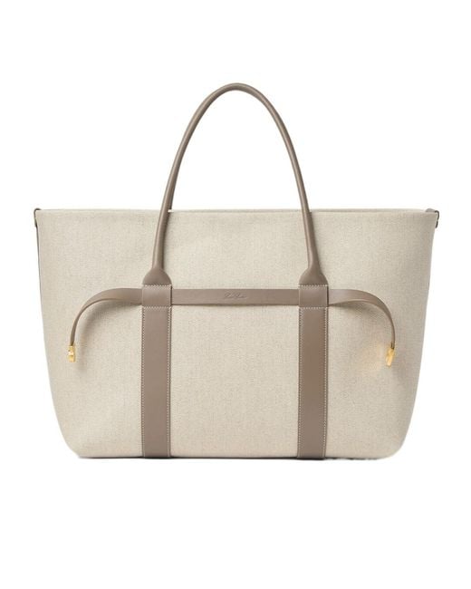 Loro Piana Natural Ghiera Shopper Large