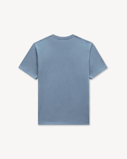 KENZO Blue Signature Embroidered T-Shirt for men