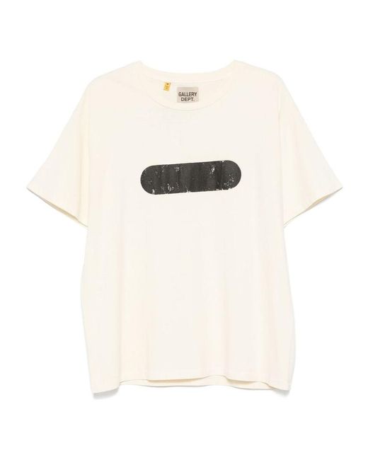 GALLERY DEPT. White Short-Sleeved T-Shirt for men