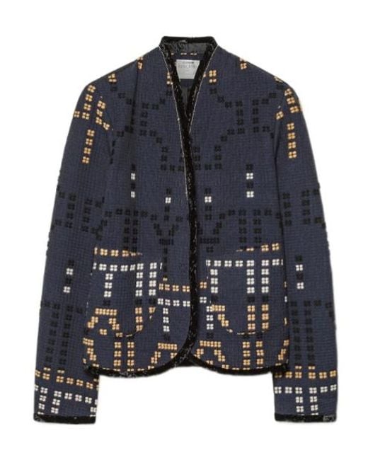 Forte_forte Blue Samarcanda Jacquard Jacket