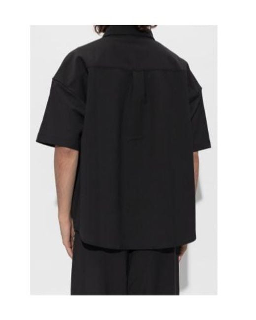Entire studios Black Buttoned Short-Sleeve Shirt for men