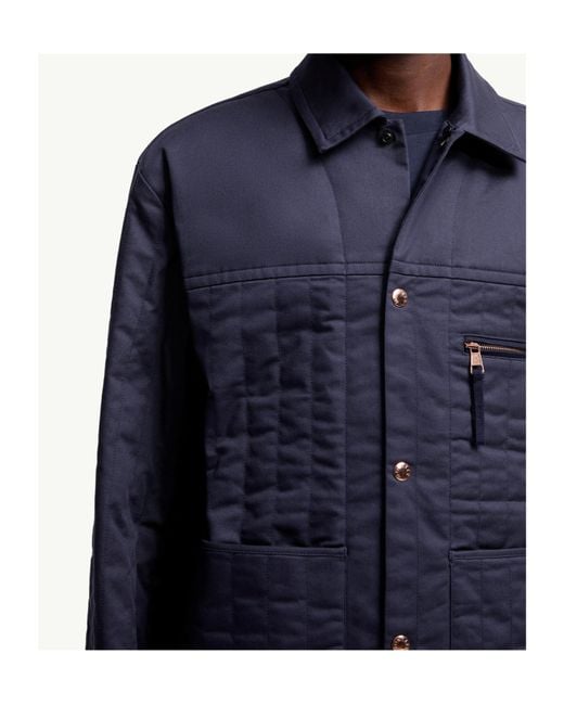 Moncler Blue X Gilga Farm By Donald Glover Kishus Padded Shirt Jacket for men