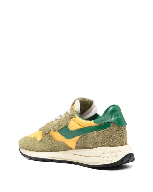 Autry Yellow Reelwind Low-Top Sneakers
