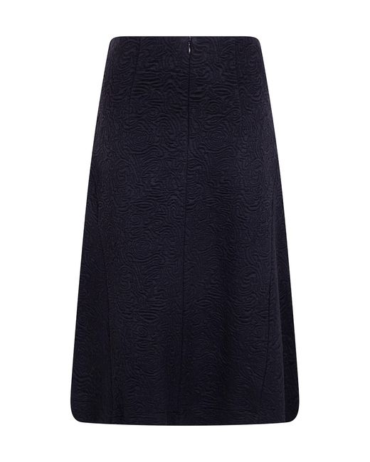 Dries Van Noten Blue Husosy Flared Skirt