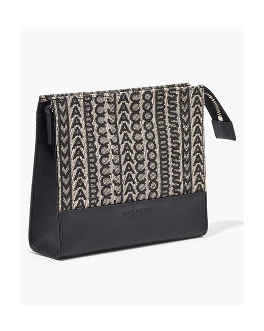 Marc Jacobs Black Monogram Embroidered Travel Pouch