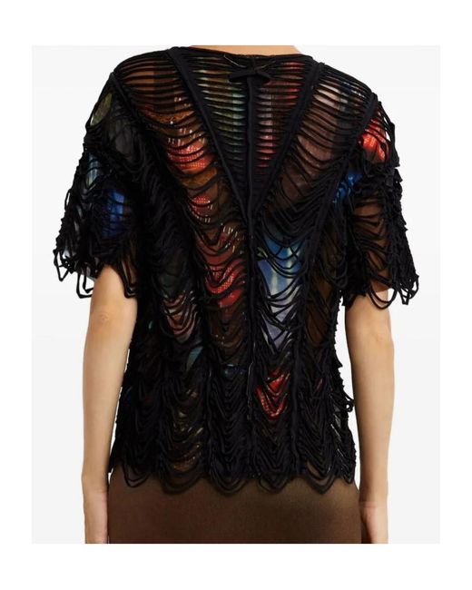 Jean Paul Gaultier Black Double-Layered T-Shirt