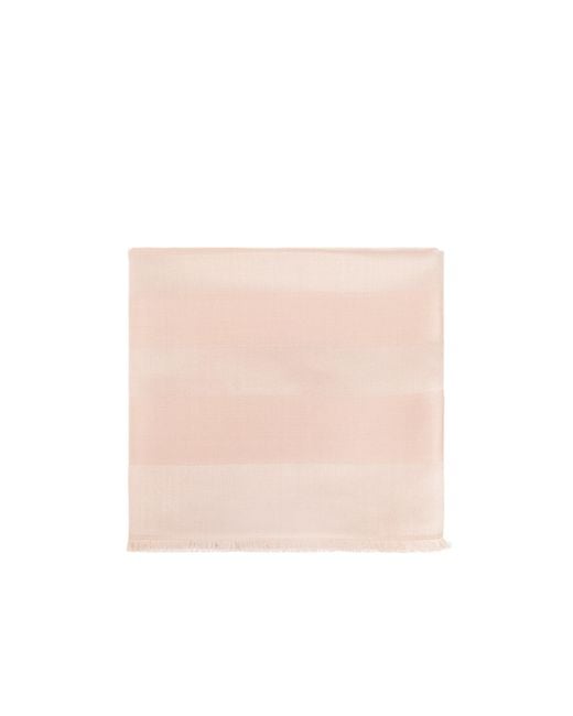Lanvin Pink Frayed Edge Scarf