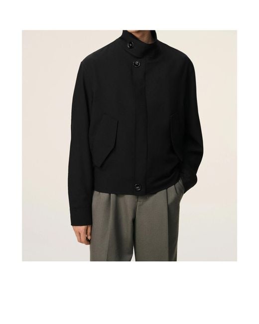 AMI Black Harrington Jacket for men