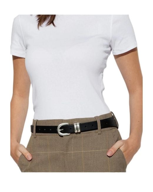 By Malene Birger White Pin Buckle Belt