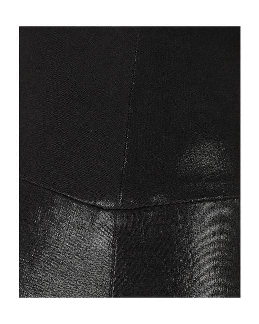 Norma Kamali Black Straight-Leg Trouser