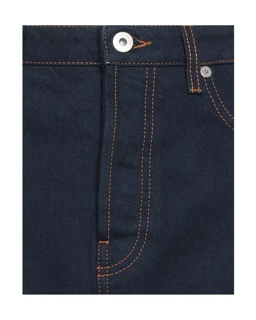 Burberry Blue Denim Skirt Cotton