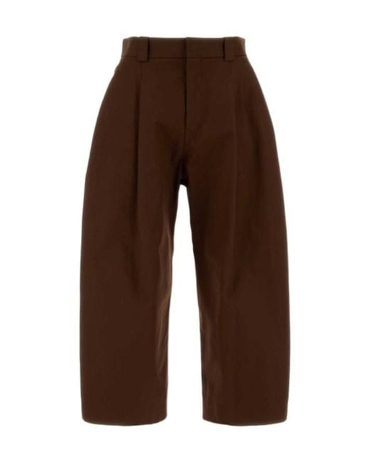 Balenciaga Brown Casual Trousers With Belt Loops for men