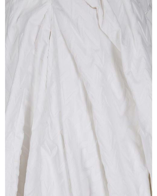 Comme des Garçons White Comme Des Garçons Heart-Detailed Skirt