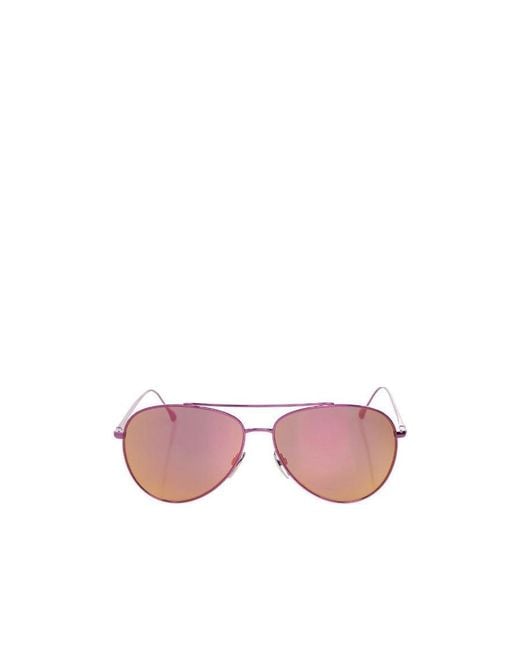 Isabel Marant Pink Logo Pilot Sunglasses