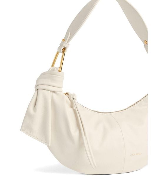 Coccinelle Natural Furoshiki Knot Detailed Small Shoulder Bag