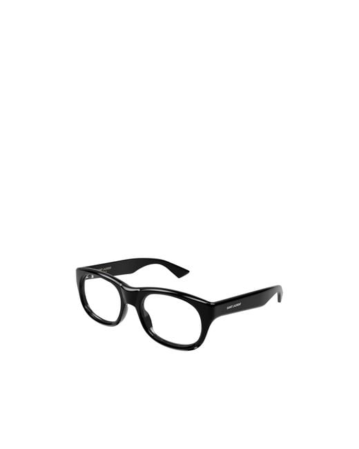 Saint Laurent White Eyewear Romy Oval Frame Glasses