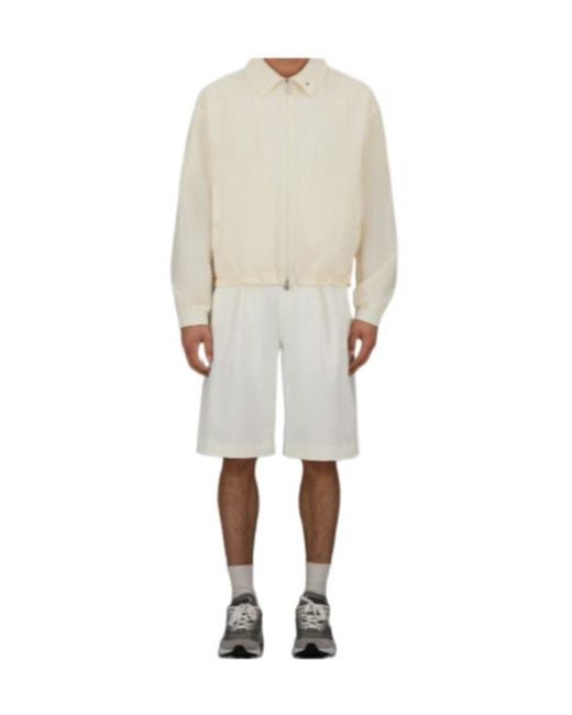 Herno White Tech-Crincle Jacket for men