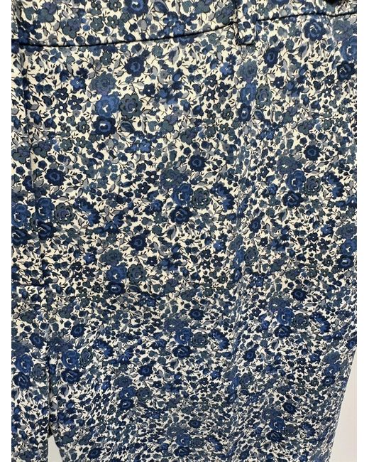 Weekend by Maxmara Blue Flower Casual Pants
