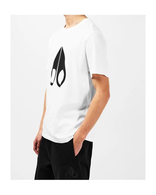 Moose Knuckles White Essential Logo T-Shirt for men
