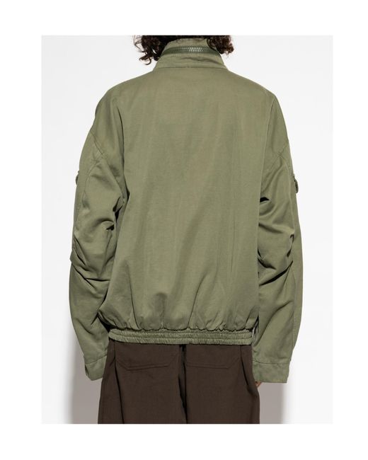 Balmain Green Pocketed Utility Jacket for men