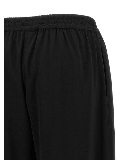 Gianluca Capannolo Black Elastic Waist Casual Pants