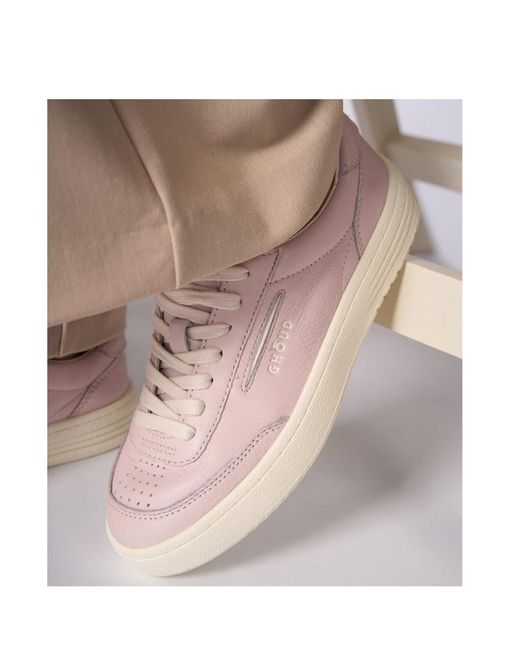 GHOUD VENICE Pink Lace-Up Low-Cut Casual Shoes