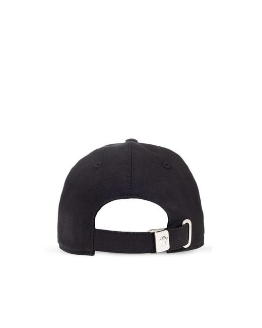 Versace Black Logo-Embroidered Baseball Cap