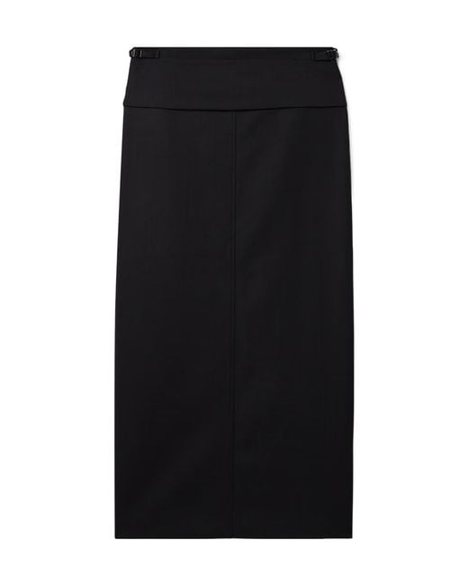 Proenza Schouler Black Adriana Leather Maxi Skirt