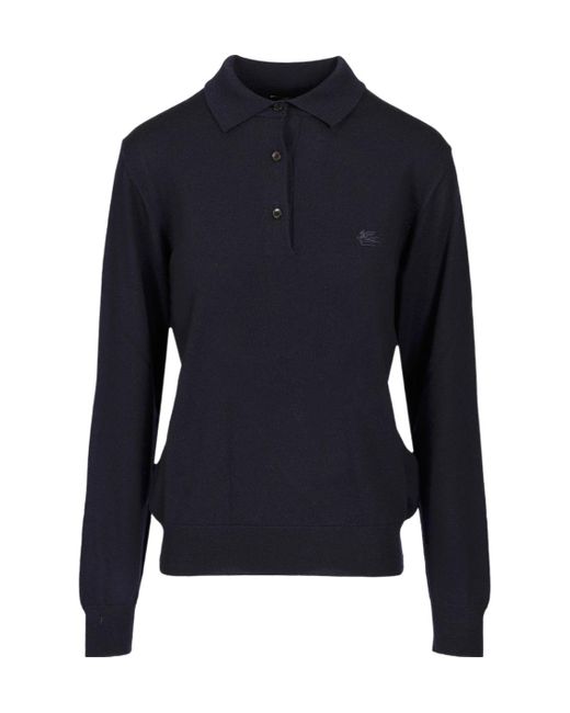Etro Blue Polo Shirt