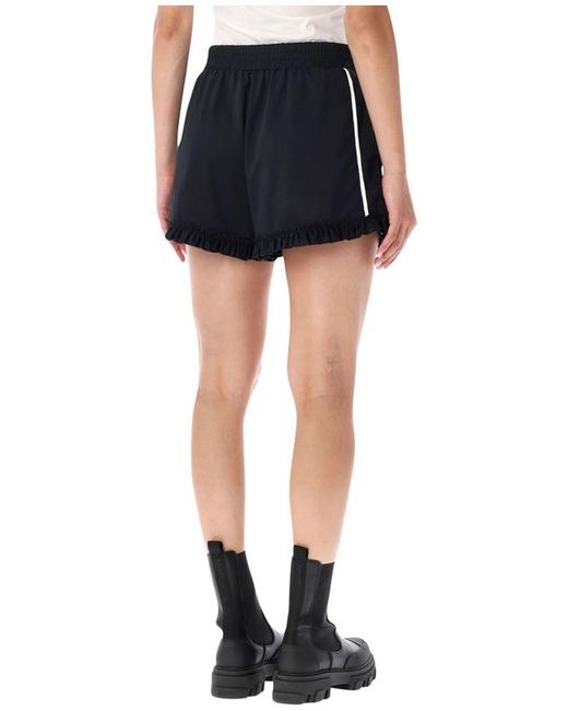 Ganni Blue Elastic Waist Shorts