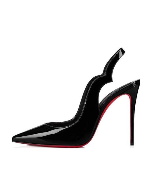 Christian Louboutin Black Hot Chick Slingback Pumps