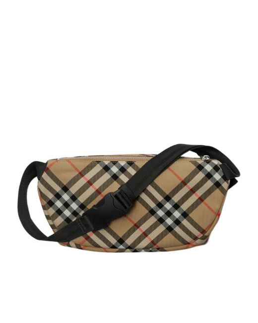 Burberry Natural Vintage Check Equestrian Knight Motif Belt Bag for men