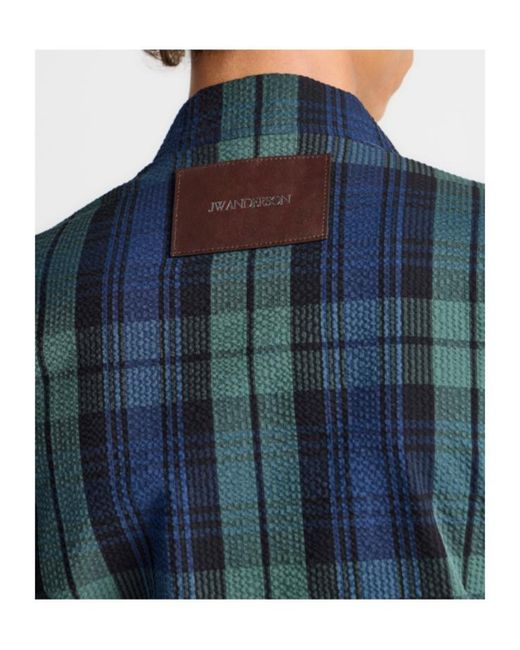 J.W. Anderson Blue Front Zip Blouson for men