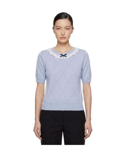 Marissa Chiara Blue Knitted Pullover