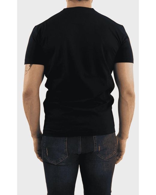 DSquared² Black Logo Printed Crewneck T-Shirt for men