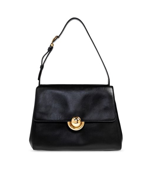 Furla Black Domus Small Logo Shoulder Bag