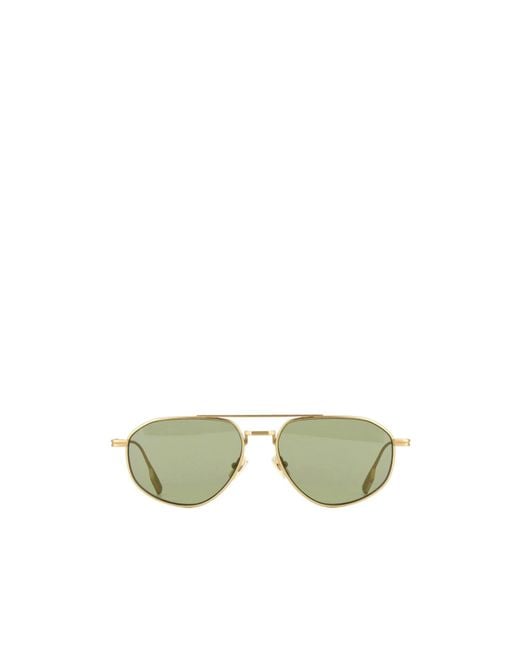 Zegna Green Aviator Frame Sunglasses for men