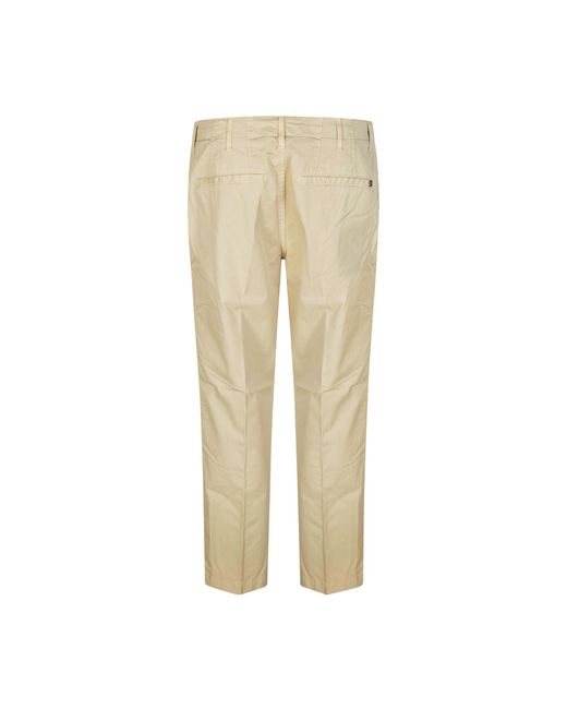 Dondup Natural Straight Leg Gabardine Pants for men