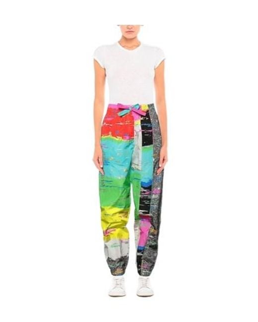 Dolce & Gabbana Green Multi-Color Jogger Pants